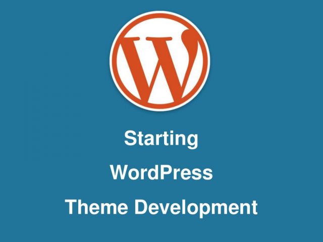 Starting WordPress Theme Development