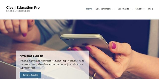 Clean Education Pro - Education WordPress Theme