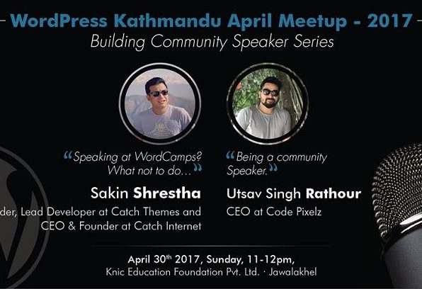 WordPress Kathmandu April Meetup 2017 Banner
