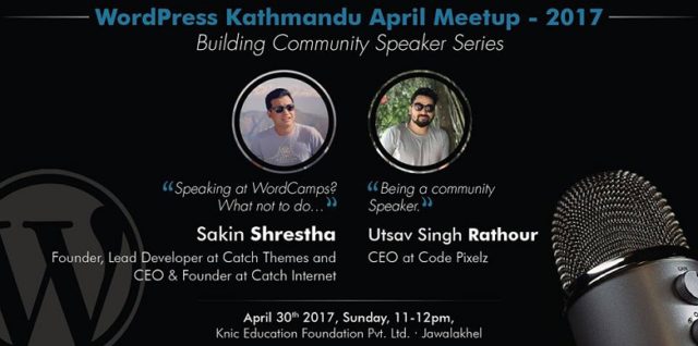 WordPress Kathmandu April Meetup 2017 Banner